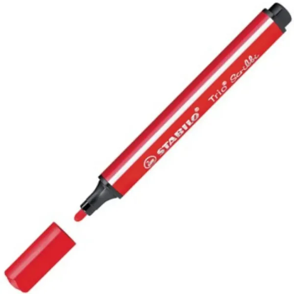 Stabilo: Trio Scribble pennarello triangolare colore rosso immagine 2