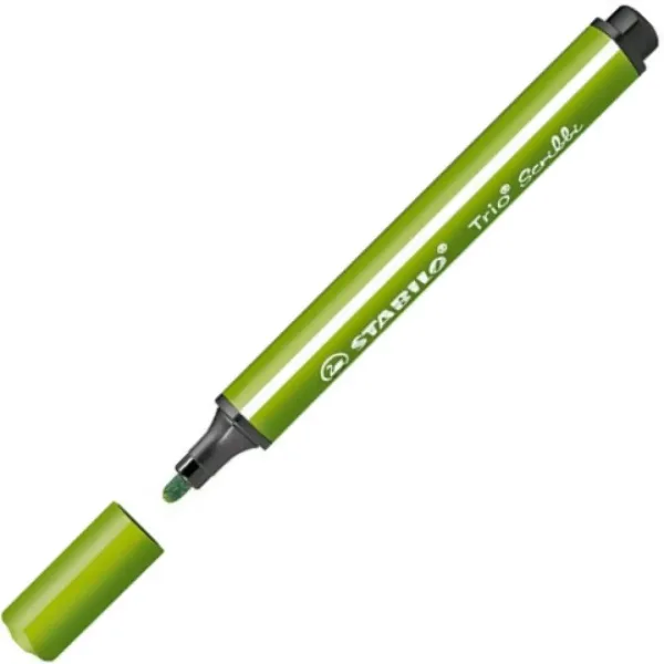 Stabilo: Trio Scribble pennarello triangolare colore verde chiaro immagine 2
