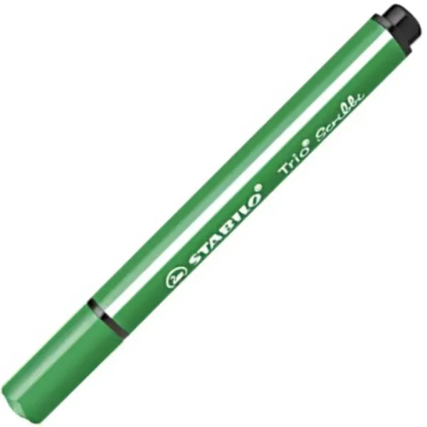 Stabilo: Trio Scribble pennarello triangolare di colore verde scuro immagine 1