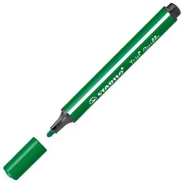 Stabilo: Trio Scribble pennarello triangolare di colore verde scuro immagine 2