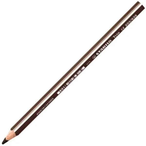 Stabilo: Trio Thick matita colorata marrone scuro immagine 1
