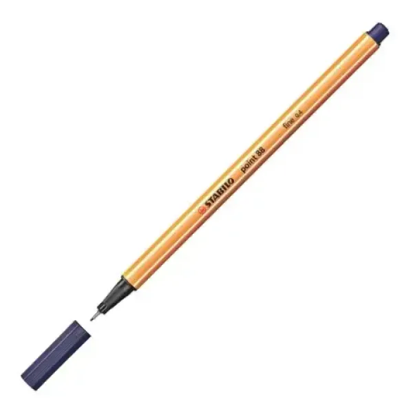 Stabilo: pennarello Point 88 punta fine 0,4 mm colore blu notte immagine 2