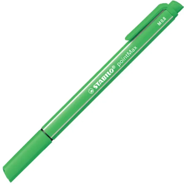 Stabilo: pointMax penna a punta in fibra colore verde prato M 0,8mm immagine 1