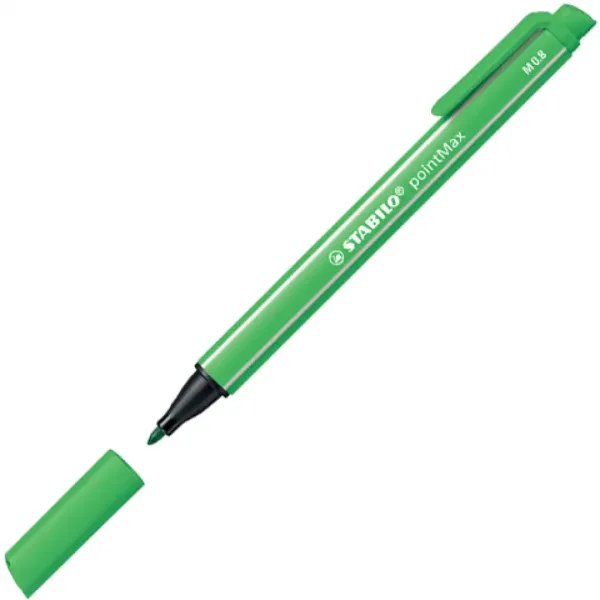 Stabilo: pointMax penna a punta in fibra colore verde prato M 0,8mm immagine 2