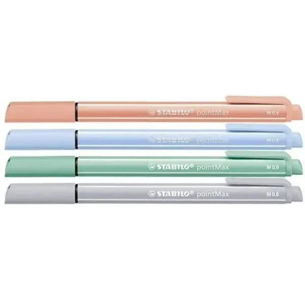 Stabilo: set di penne pointMax con colori pastello 4 pezzi M 0,8mm immagine 2