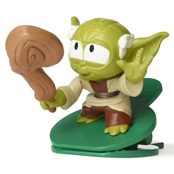 Star Wars Battle Bobblers R2-D2 vs Yoda figure con clip - Hasbro immagine 4