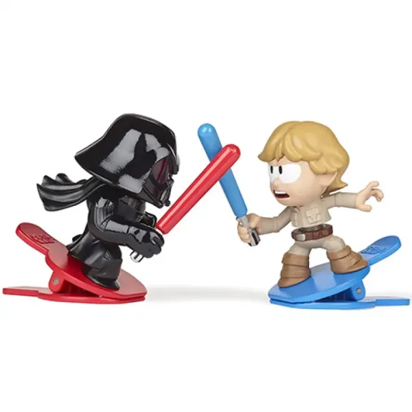 Star Wars Battle Bobblers Vader vs Luke figure con clip - Hasbro immagine 2