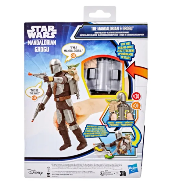 Star Wars: Il Mandaloriano e Grogu - set di action figure con effetti sonori - Hasbro immagine 4