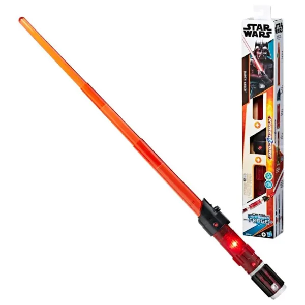 Star Wars Lightsaber Forge: spada laser elettronica apribile di Darth Vader con luce e suoni - Hasbro immagine 2