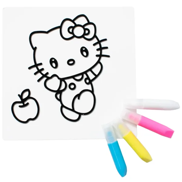 Sticker Art: set di adesivi da colorare Hello Kitty, diversi modelli, 1 pezzo - Comansi immagine 3