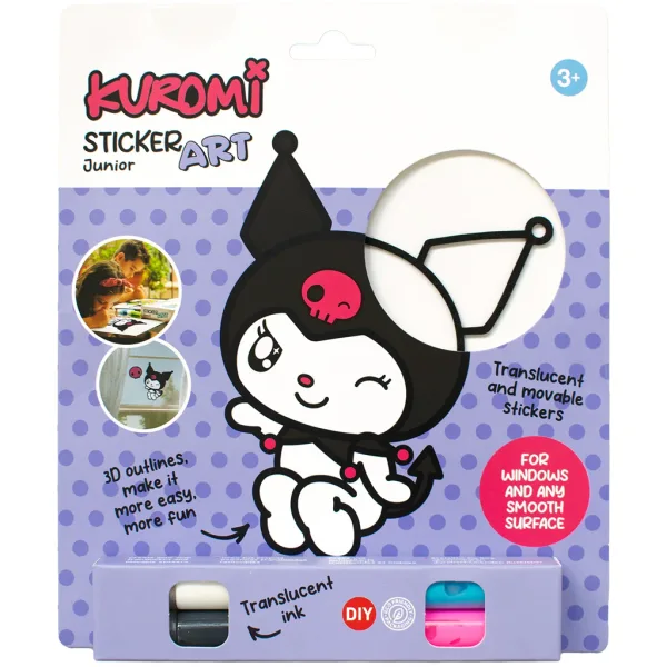 Sticker Art: set di adesivi da colorare Hello Kitty, diversi modelli, 1 pezzo - Comansi immagine 4