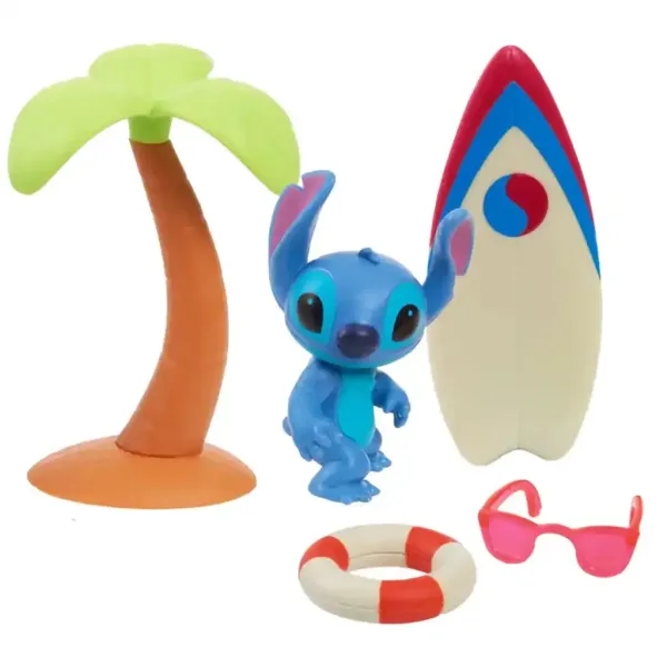 Stitch giocattolo con tavola da surf e palma immagine 2