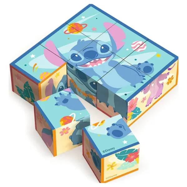 Stitch puzzle a cubi da 9 pezzi - Trefl immagine 2