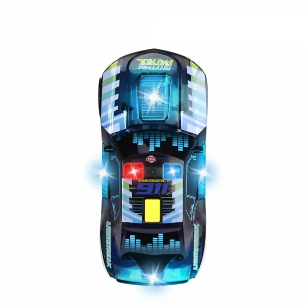 Streets Beatz Rhythm pattuglia auto da 20 cm con luci e suoni - Dickie Toys immagine 3