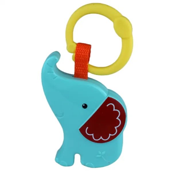 Sun Baby: Elefante allegro sonaglio blu senza BPA immagine 2