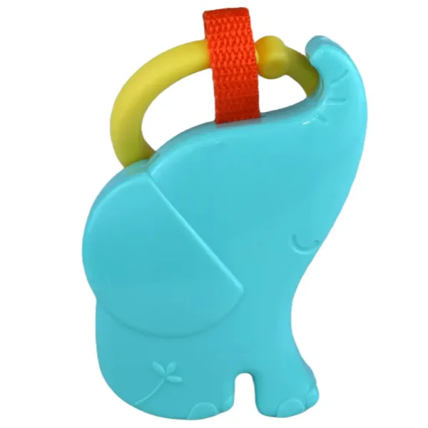 Sun Baby: Elefante allegro sonaglio blu senza BPA immagine 3