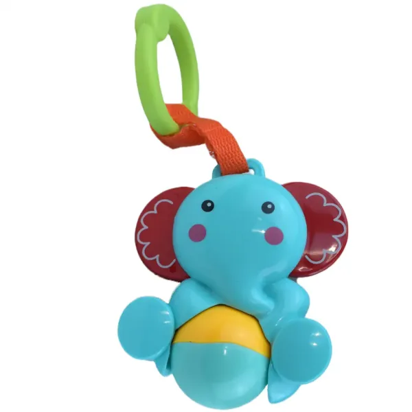 Sun Baby: Elefante allegro sonaglio per bambini senza BPA, con sfera rotante immagine 2