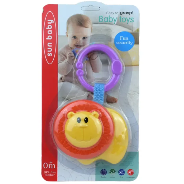 Sun Baby: Leone allegro sonaglio per bambini senza BPA immagine 3