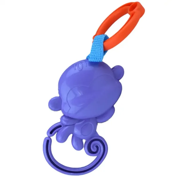 Sun Baby: Scimmia viola allegra sonaglio per bambini senza BPA immagine 3