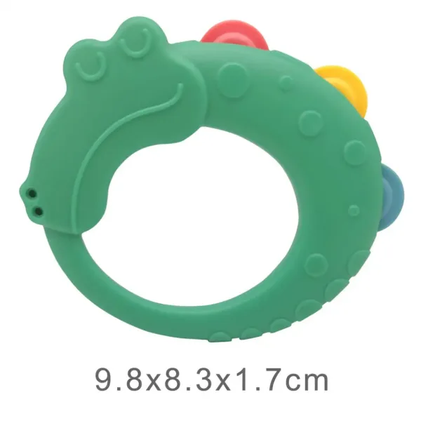 Sun Baby: Sonaglio e dentaruolo a forma di coccodrillo per neonati immagine 2