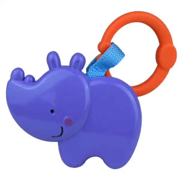 Sun Baby: Sonaglio per bambini a forma di ippopotamo allegro, privo di BPA immagine 2