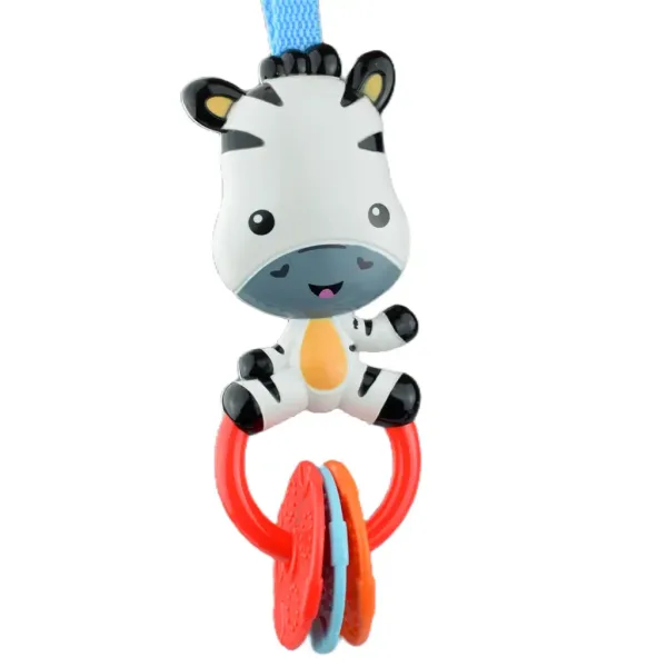 Sun Baby: Sonaglio per bambini a forma di zebra allegra, privo di BPA immagine 3