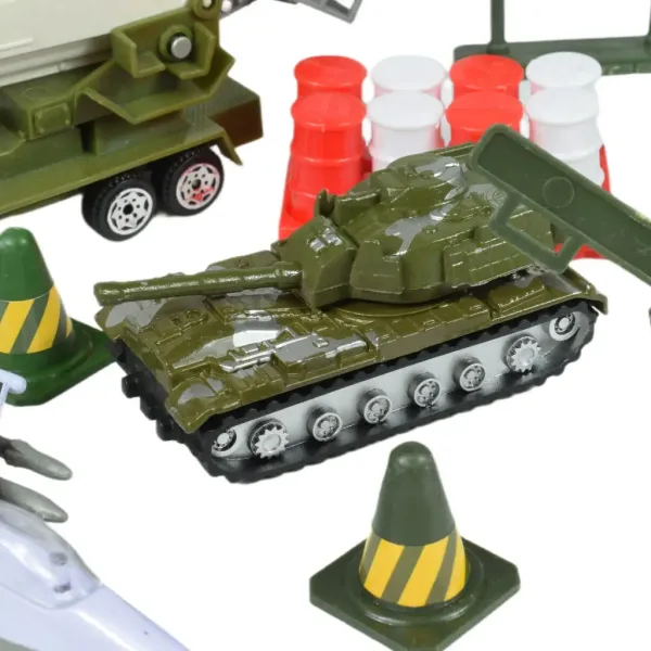 Super Army: Set di giochi militari con veicoli in metallo e aereo a retrocarica in due varianti immagine 11