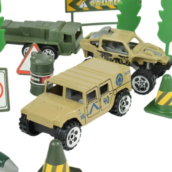 Super Army: Set di giochi militari con veicoli in metallo e aereo a retrocarica in due varianti immagine 3