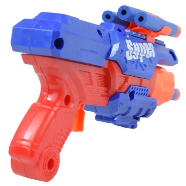 Super Gun: Pistola spara-spugne con proiettili, portata di tiro di 12 metri, 23x13 cm immagine 4