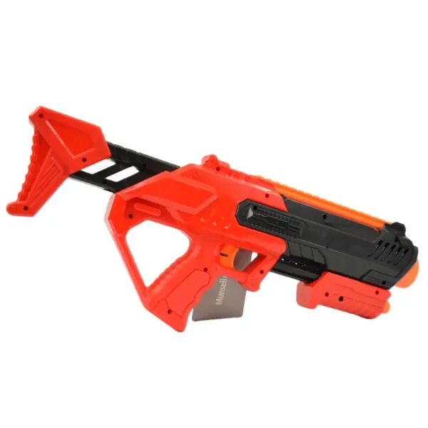 Super Shoot: Fucile manuale spara-spugne con proiettili e bersagli a forma di bottiglia di bibita 46cm immagine 3