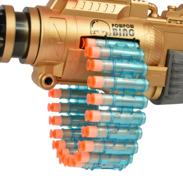 SuperShoot: Mitragliatrice elettronica gigante spara-spugne con proiettili e batteria 70cm immagine 8
