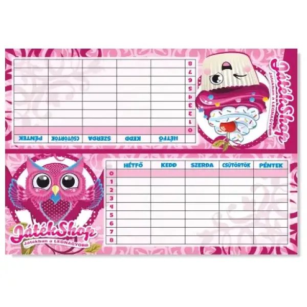 SweetShop orario scolastico 6 in 1 per ragazze immagine 1