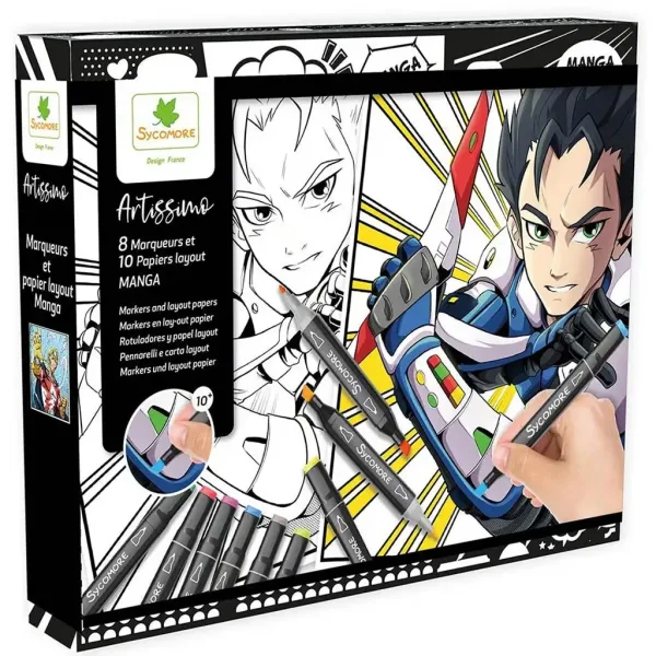 Sycomore Artissimo Manga da colorare - Eroi maschili immagine 1