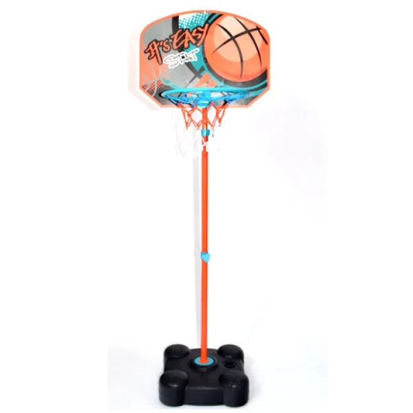 Tabellone da basket regolabile con supporto e palla 141-109 cm immagine 2