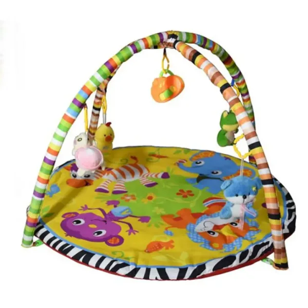 Tappeto musicale per bambini con animali colorati immagine 1