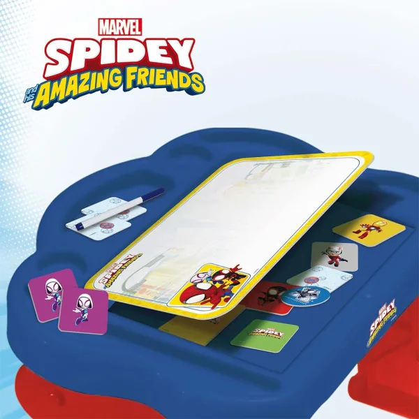 Tavolino da gioco Spidey con 10 giochi educativi - Lisciani immagine 4