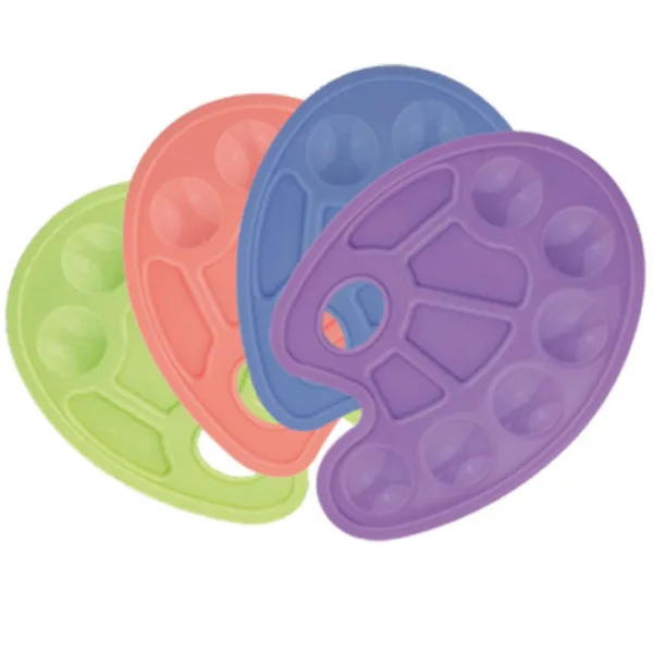 Tavolozza per pittura in plastica colorata in diverse varianti immagine 1