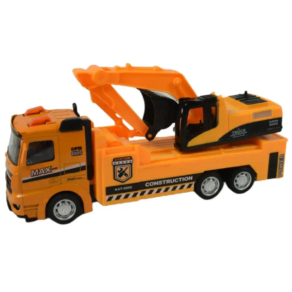 Team di Servizio: Camion a inerzia da costruzione con luci e suoni in diverse varianti 20cm immagine 14