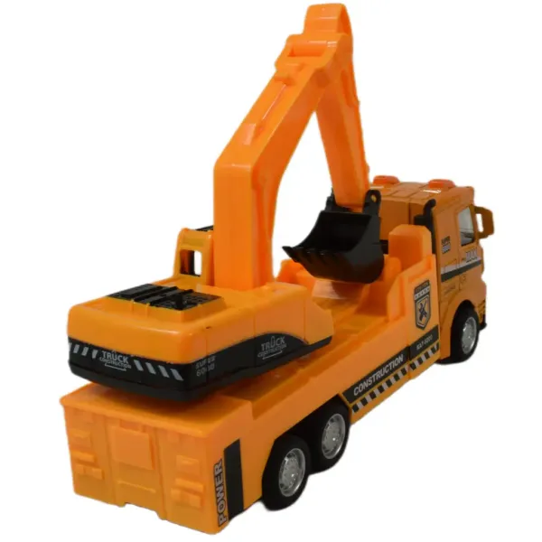 Team di Servizio: Camion a inerzia da costruzione con luci e suoni in diverse varianti 20cm immagine 17