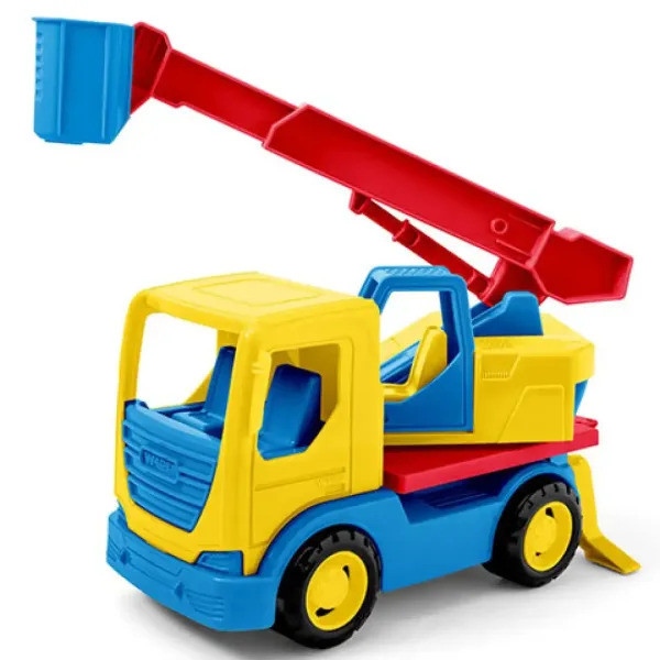 Tech Truck camion con cestello elevatore colorato 29cm - Wader immagine 1