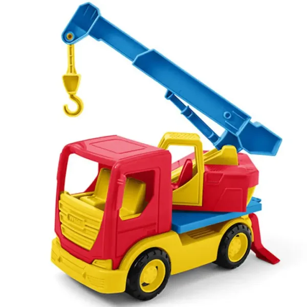 Tech Truck camion con gru colorato 26cm - Wader immagine 1