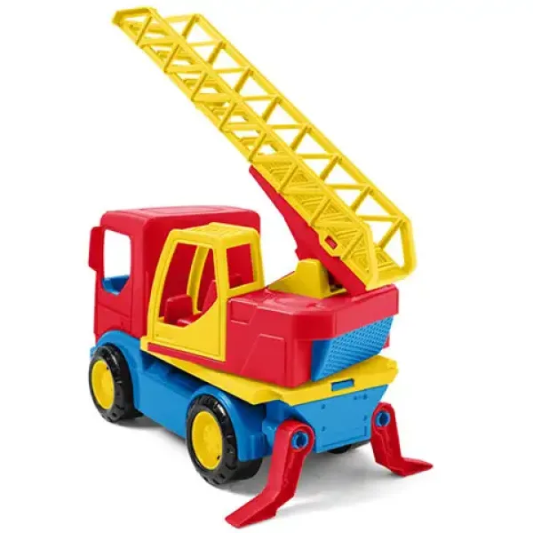 Tech Truck camion dei pompieri con scala colorata 23cm - Wader immagine 1