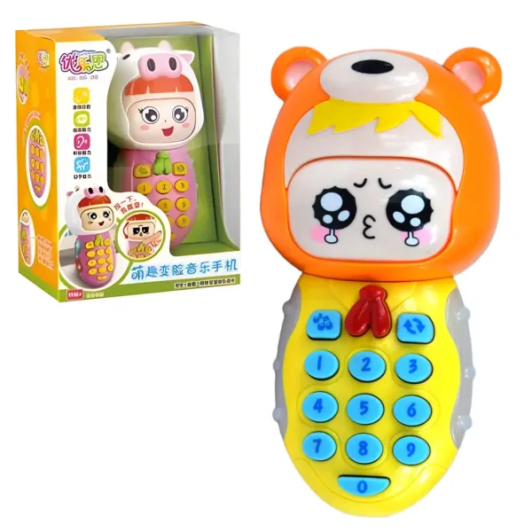 Telefono giocattolo divertente per bambini in due versioni con suoni e luci immagine 5