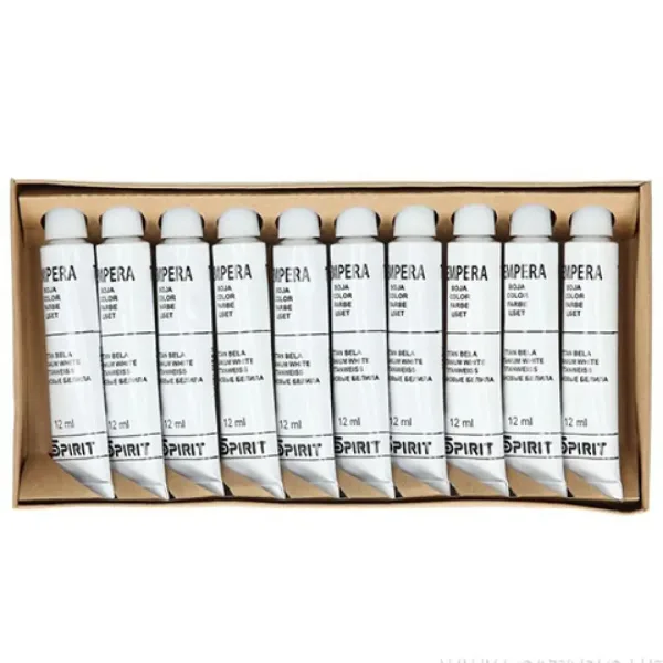 Tempera in tubetto colore bianco 12 ml, 1 pz immagine 1