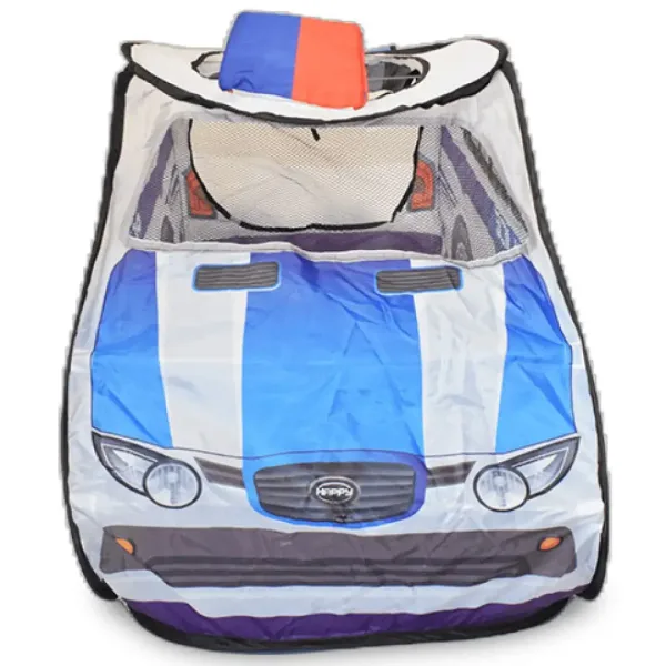 Tenda da gioco a forma di auto della polizia con finestre a rete 99x50x50cm immagine 5