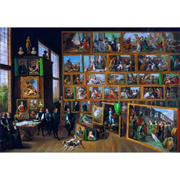 Teniers: Collezione darte dellarciduca Leopoldo Museo HQC puzzle 2000 pezzi - Clementoni immagine 2