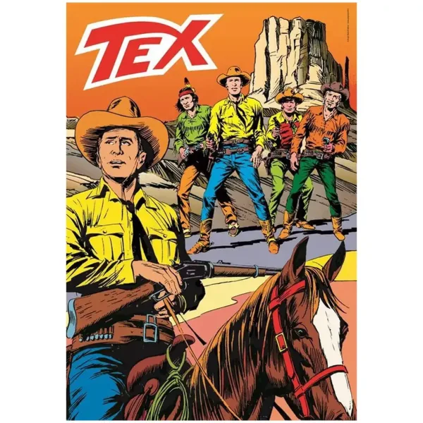 Tex 2 fumetti HQC puzzle da 1000 pezzi con poster - Clementoni immagine 2