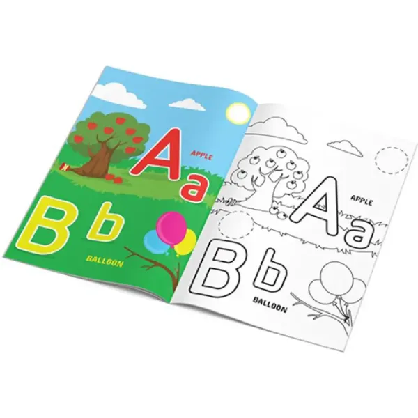 The Littlies: ABC da colorare 24 pagine con 50 adesivi A4 immagine 2