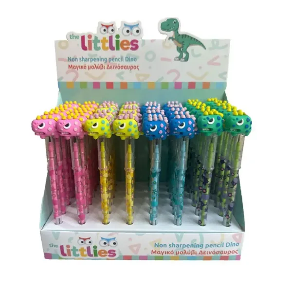 The Littlies: Matita con mina scorrevole a tema dinosauro, assortita, 1 pezzo immagine 1