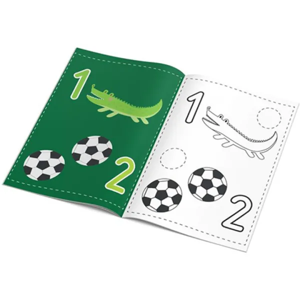 The Littlies: Numeri da colorare 24 pagine con 50 adesivi A4 immagine 2